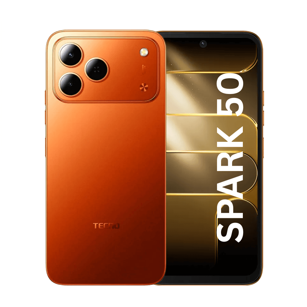 Tecno Spark 50 NFC - 6,7'' IPS LCD 120Hz - (128Go / RAM 4GB jusqu'à 12 Go) 7000MAh - Dynamic Orange