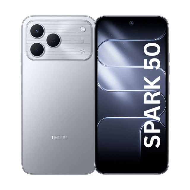 Tecno Spark 50 NFC - 6,7'' IPS LCD 120Hz - (128Go / RAM 4GB jusqu'à 12 Go) 7000MAh - Titanium Grey