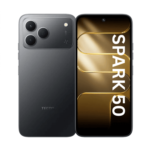 Tecno Spark 50 NFC - 6,7'' IPS LCD 120Hz - (128Go / RAM 4GB jusqu'à 12 Go) 7000MAh - Black