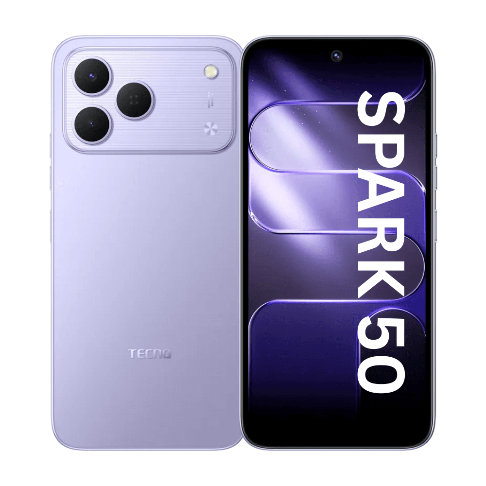 Tecno Spark 50 NFC - 6,7'' IPS LCD 120Hz - (128Go / RAM 4GB jusqu'à 12 Go) 7000MAh - Aurora Purple