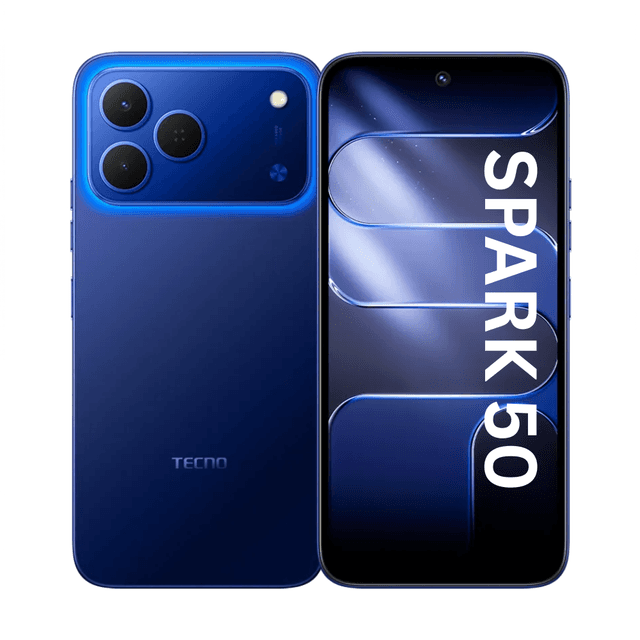 Tecno Spark 50 NFC - 6,7'' IPS LCD 120Hz - (128Go / RAM 4GB jusqu'à 12 Go) 7000MAh - Halo Blue