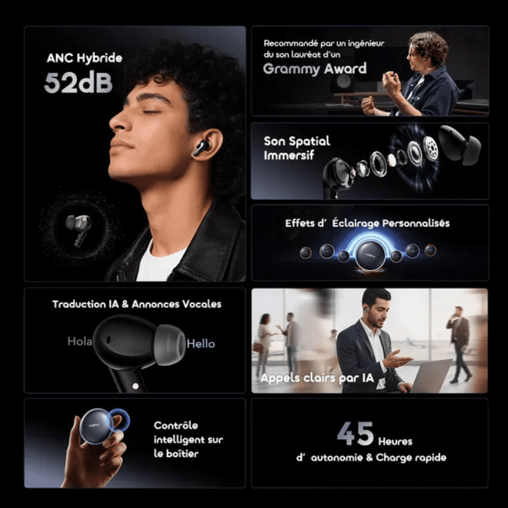 Oraimo SpaceBuds 2 ANC Wireless Earbuds – صورة 3 من 7