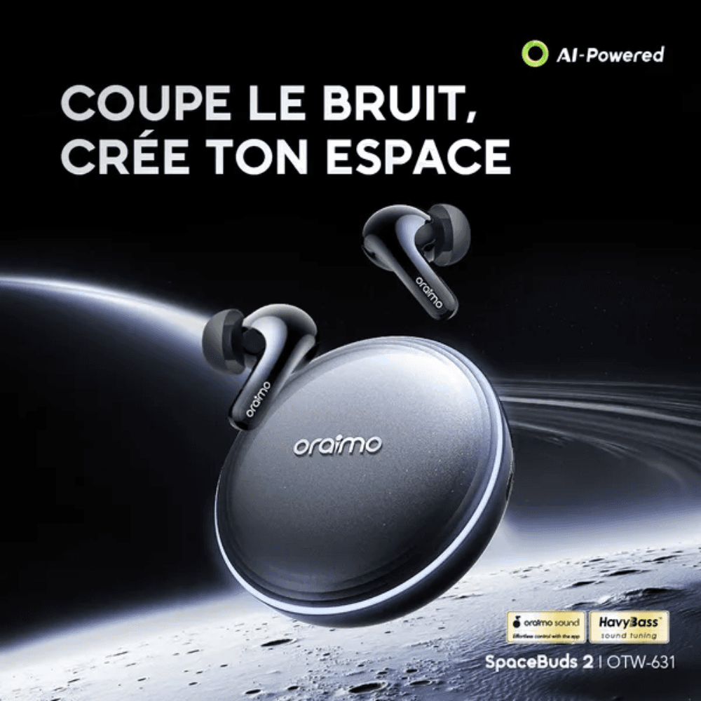 Oraimo SpaceBuds 2 ANC Wireless Earbuds – صورة 2 من 7