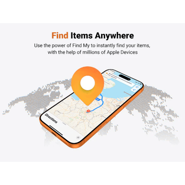 Ugreen Finder Slim 3 Ultra-thin 1.7mm Slim Tracker, wirelessly rechargeable, compatible with Apple Find My (iOS only), IP68 waterproof, 100dB alarm, 1-year battery life – صورة 2 من 7