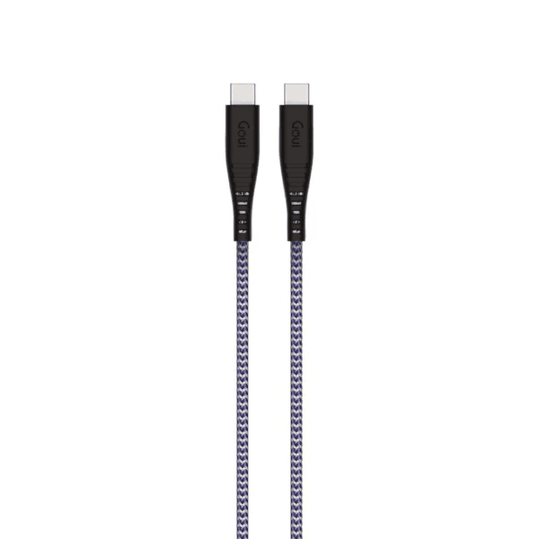 Goui Flex Câble Type C vers Type C (1,5 m) 60W - Bleu foncé