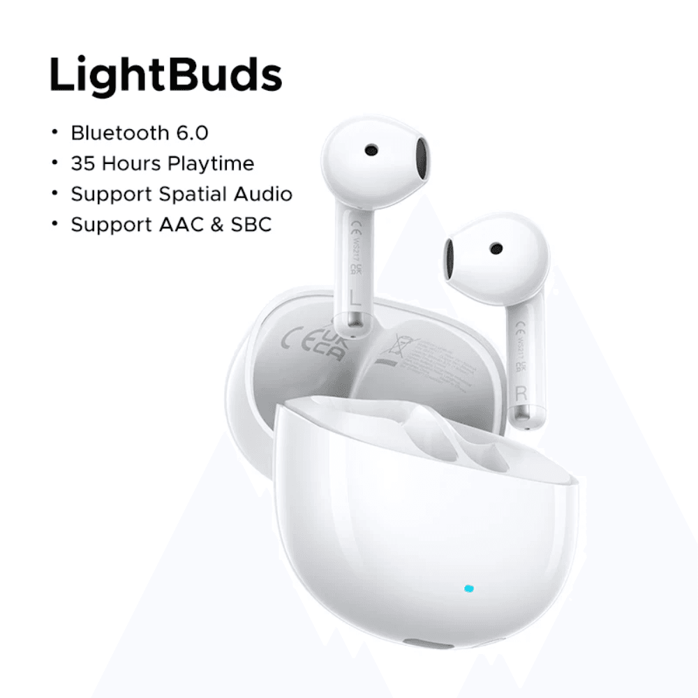 UGREEN LightBuds TWS écouteurs Bluetooth 6.0 casque sans fil APP écouteurs Audio spatial 4 micro appel réduction du bruit 35 heures- White