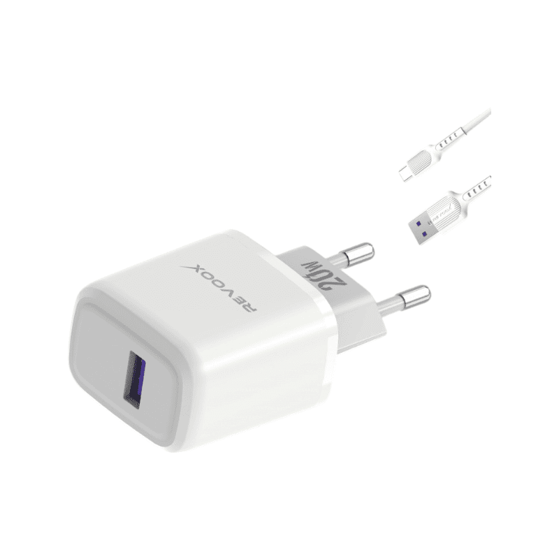 REVOOX Charger USB port 20W with Cable Micro