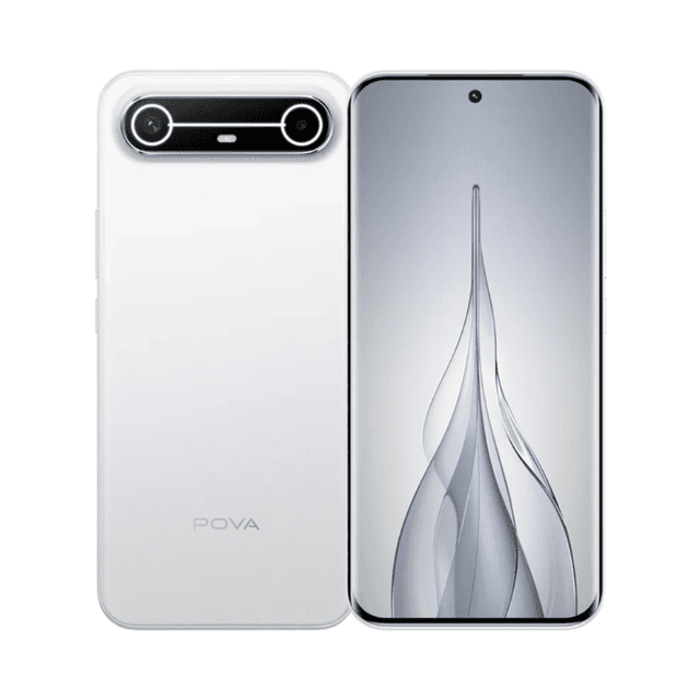 Tecno Pova Slim 5G 6.7" NFC (256Go ROM / 8GB jusqu'à 16Go) Dimensity 6400 5G+ Amoled 144Hz/1.5K - 5160mAH/45W - Slim White