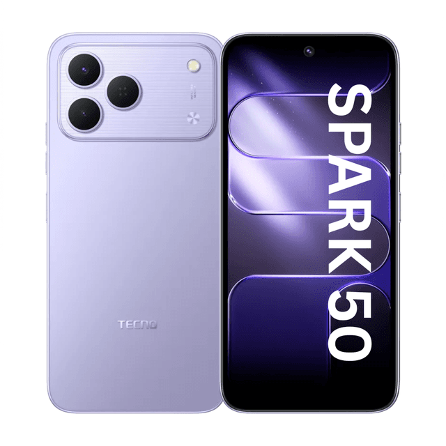 Tecno Spark 50 NFC - 6,7'' IPS LCD 120Hz - (256Go / RAM 4GB jusqu'à 12 Go) 7000MAh - Aurora Purple