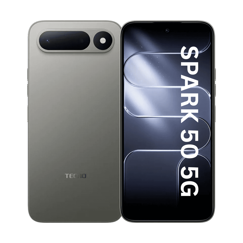 Tecno Spark 50 5G+ NFC - 6,7'' (128Go / RAM 6GB jusqu'à 12 Go) Mediatek Dimensity 6400 5G+ (6 nm) - 6500MAh/45W - Titanium Grey