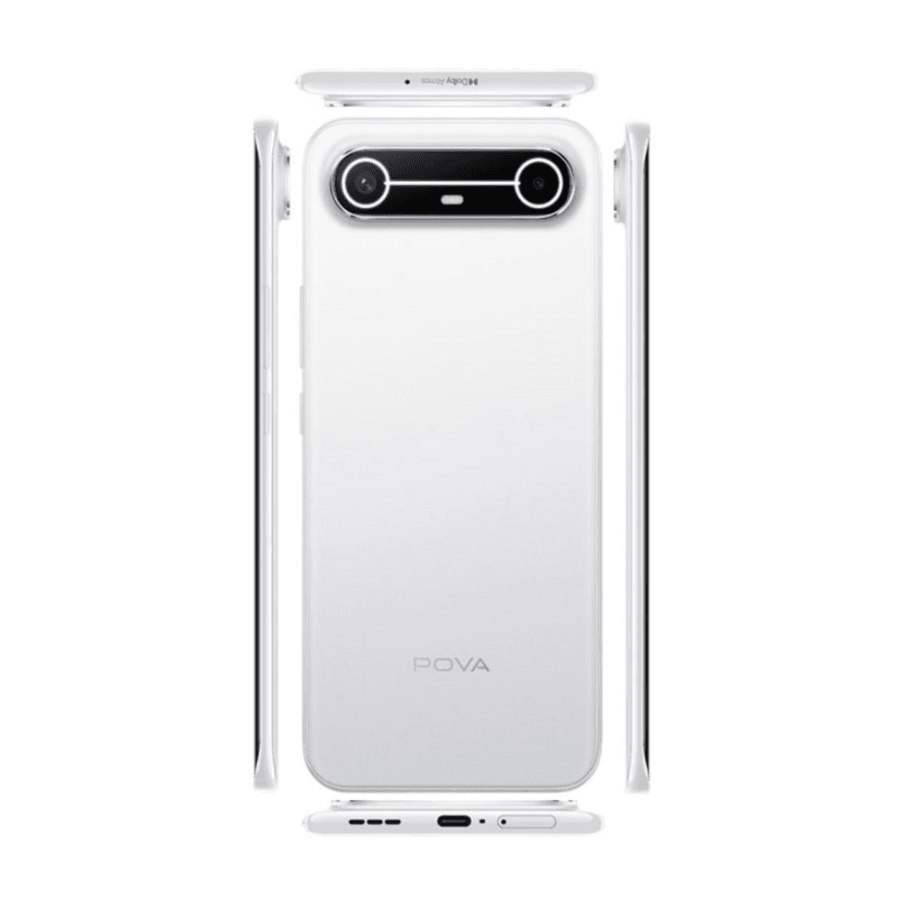 Tecno Pova Slim 5G 6.7" NFC (256Go ROM / 8GB jusqu'à 16Go) Dimensity 6400 5G+ Amoled 144Hz/1.5K - 5160mAH/45W - Slim White – image 3 sur 3