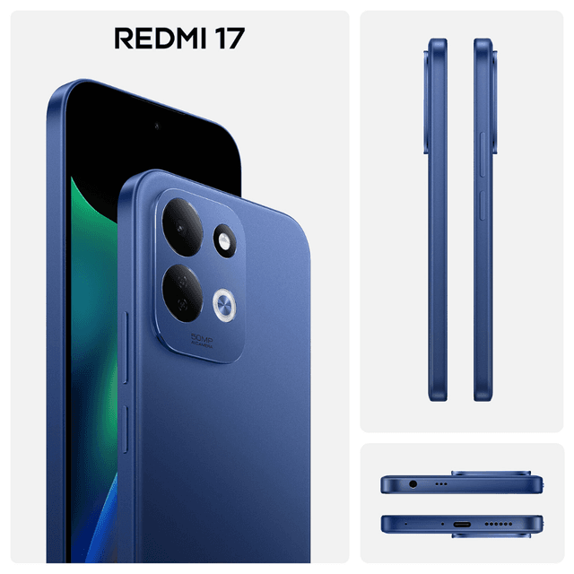 Redmi 17 6.9" NFC - ( 128GB - 4 Go RAM jusqu’à 8 Go) - 7500 mAh/45W - Helio G91 Ultra - Deep Blue – image 5 sur 5